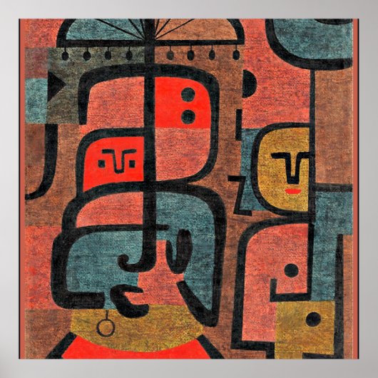 Paul Klee artwork, Exotics, Poster (Vorne)