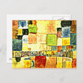 Paul Klee artwork, Neuer Stadtteil in M Postkarte (Vorne/Hinten)