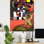 Paul Klee artwork, Villa R Poster (Heimbüro)