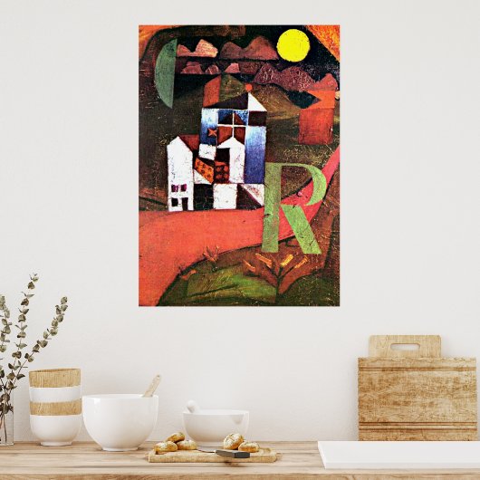 Paul Klee artwork, Villa R Poster (Küche)