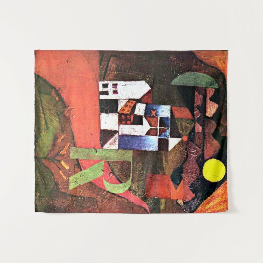 Paul Klee artwork, Villa R Wandteppich (Vorderseite (Horizontal))