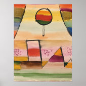 Paul Klee arwork, Der Ballon Imfenster Poster (Vorne)