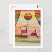 Paul Klee, "Ballon im Fenster", 1929 Postkarte (Vorne/Hinten)