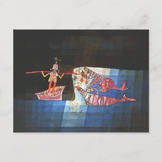 Paul Klee-Battle-Szene aus dem Comic "Seafarer" Postkarte (Vorderseite)