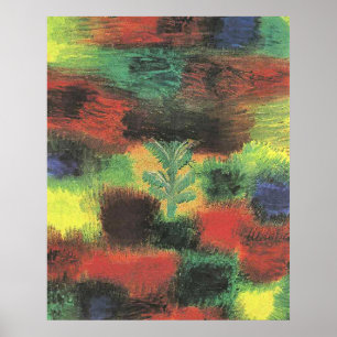Paul Klee - Bäumchen im Gebüsch Poster