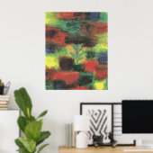 Paul Klee - Bäumchen im Gebüsch Poster (Heimbüro)