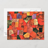 Paul Klee - Bergdorf Postkarte (Vorne/Hinten)