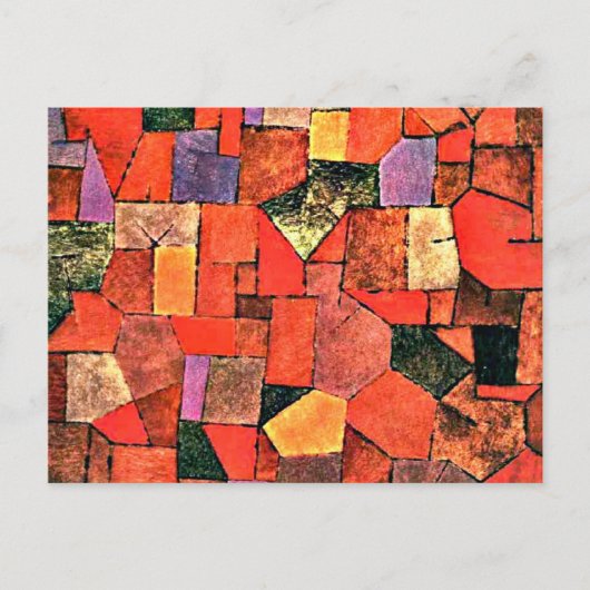 Paul Klee - Bergdorf Postkarte (Vorderseite)