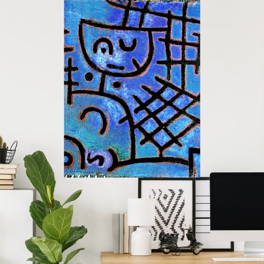 Paul Klee berühmtes Bild, Captive, Poster (Heimbüro)