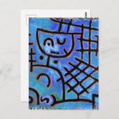 Paul Klee berühmtes Bild, Captive, Postkarte (Vorne/Hinten)