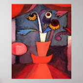 Paul Klee, berühmtes Gemälde, Blume Herbst, Poster (Vorne)