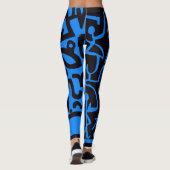 Paul Klee Black und Blue Leggings (Rückseite)