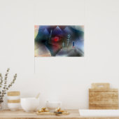 Paul Klee Blick auf eine Landschaft Poster (Küche)