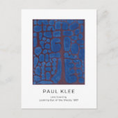 Paul Klee, Blue Modern Abstrakt Art Postkarte (Vorderseite)