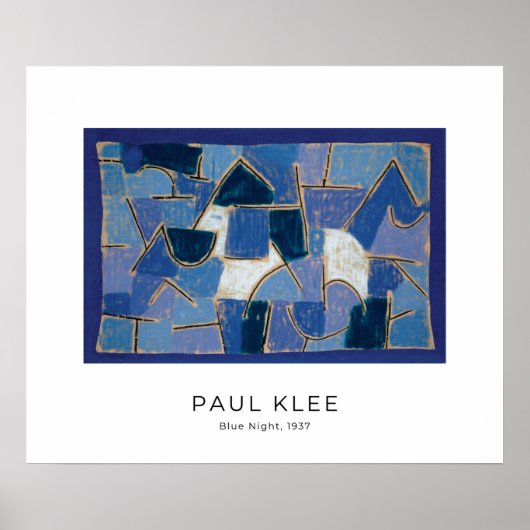 Paul Klee, Blue Night (1937) - Modern Fine Art Poster (Vorne)