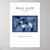 Paul Klee, Blue Night - Moderne Abstrakte Kunst Poster (Vorne)