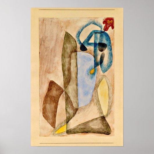 Paul Klee - Blume im März, Poster (Vorne)