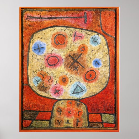 Paul Klee, Blume in Stone, Poster (Vorne)