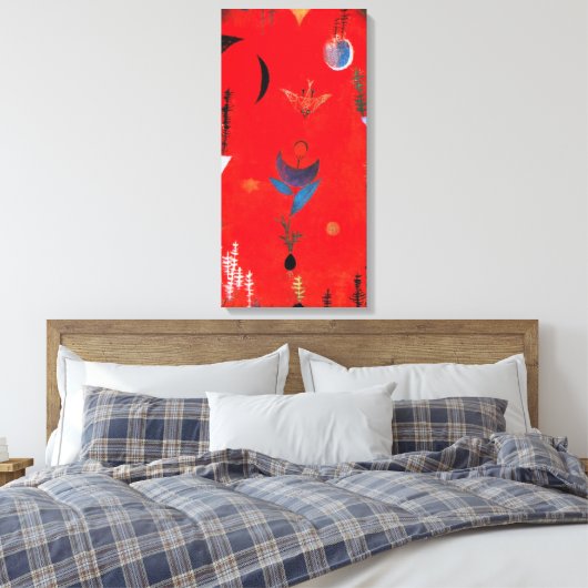 Paul Klee Blume Myth Leinwand Wrap (Insitu (Schlafzimmer))