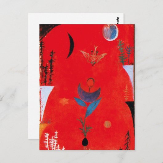 Paul Klee Blume Myth Postcard Postkarte (Vorne/Hinten)