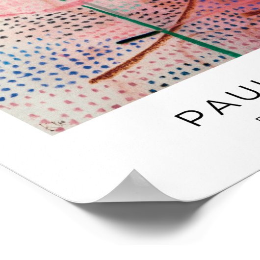 Paul Klee, Blüte - Abstrakte Kunst Poster (Ecke)