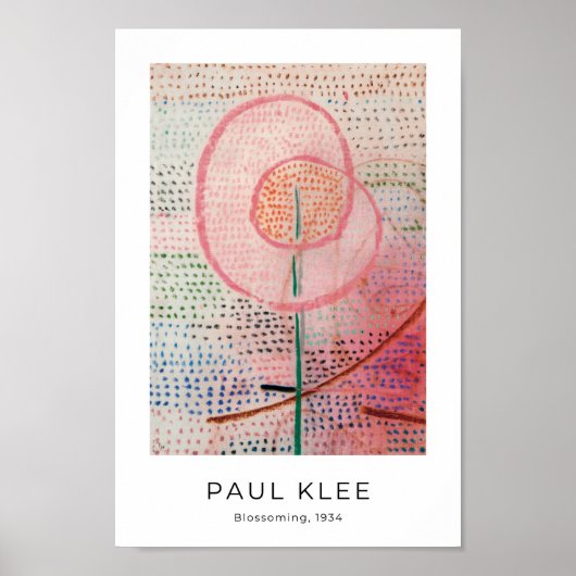 Paul Klee, Blüte - Abstrakte Kunst Poster (Vorne)