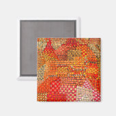 Paul Klee - Burg Kr. Magnet (Vorderseite/Rückseite)