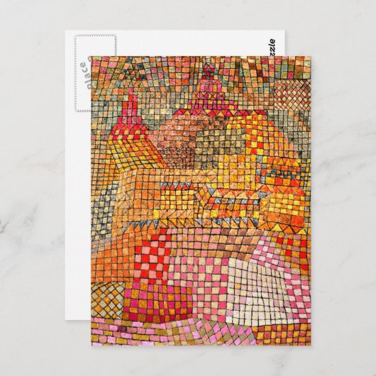 Paul Klee - Burg Kr. Postkarte (Vorne/Hinten)
