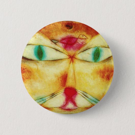 Paul Klee Cat and Bird Button (Vorderseite)