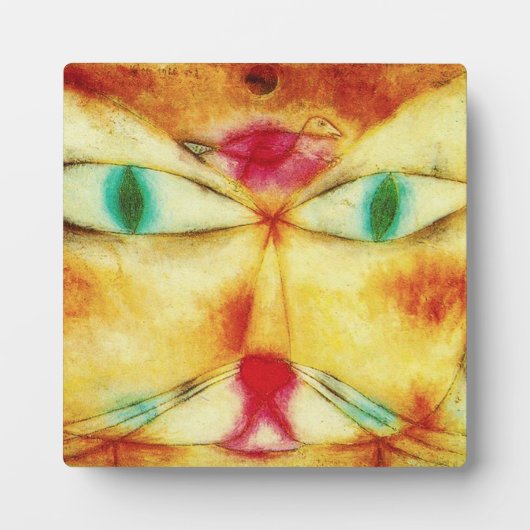 Paul Klee Cat and Bird Plate Fotoplatte (Vorderseite)