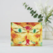 Paul Klee Cat and Bird Postcard Postkarte (Stehend Vorderseite)
