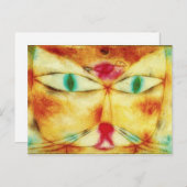Paul Klee Cat and Bird Postcard Postkarte (Vorne/Hinten)