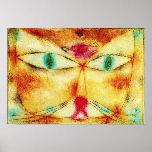 Paul Klee Cat and Bird Poster (Vorne)
