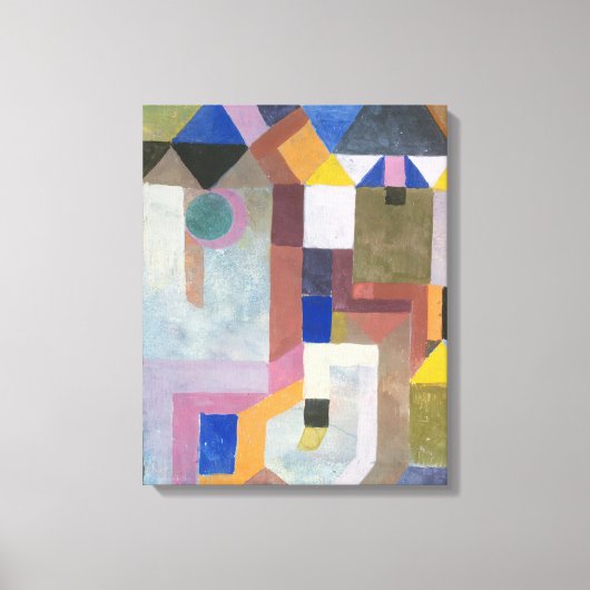 Paul Klee Colorful Architecture Leinwanddruck (Vorderseite)