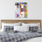 Paul Klee Colorful Architecture Leinwanddruck (Insitu (Schlafzimmer))