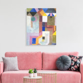 Paul Klee Colorful Architecture Leinwanddruck (Insitu (Wohnzimmer))