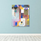 Paul Klee Colorful Architecture Leinwanddruck (Insitu (Holzboden))