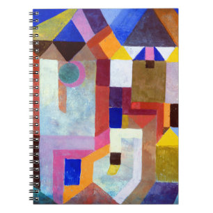 Paul Klee Colorful Architecture Notizblock