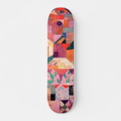 Paul Klee Coole Vintage Abstrakte Skateboard (Vorne)