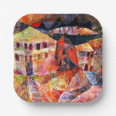 Paul Klee, Das Hotel, Pappteller (Vorderseite)