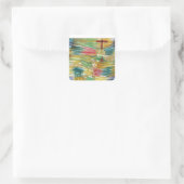 Paul Klee, Das Lamm, Quadratischer Aufkleber (Tasche)