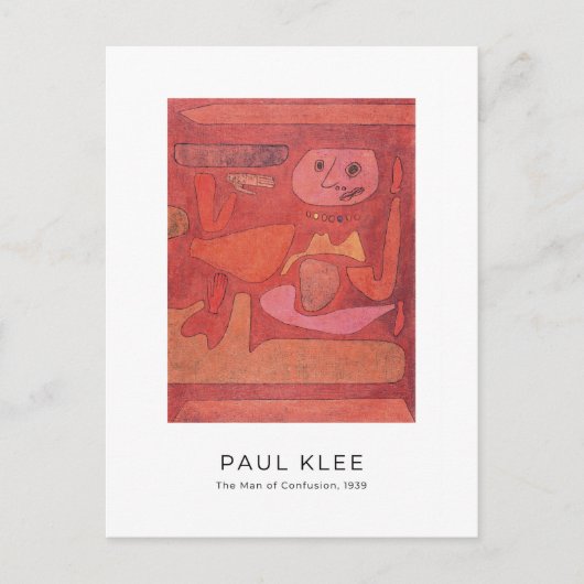 Paul Klee, Der Mann der Verwirrung - Abstrakte Kun Postkarte (Vorderseite)
