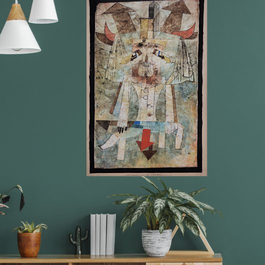 Paul Klee - Der Wilde Mann, Poster (Wohnzimmer 1)