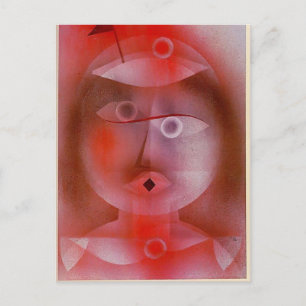 Paul Klee: Die Maske mit der kleinen Flagge Postkarte