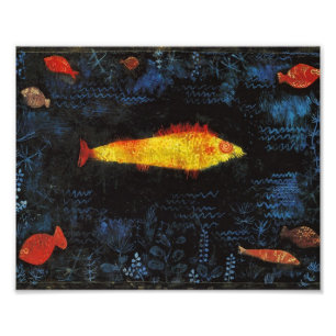 Paul Klee Die Vintage Wasserfarbenkunst Goldfish Fotodruck