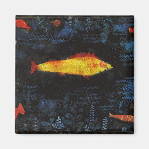 Paul Klee Die Vintage Wasserfarbenkunst Goldfish Magnet
