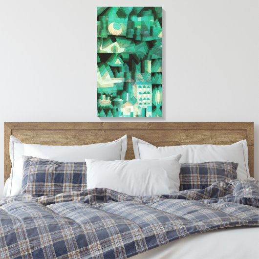 Paul Klee Dream City Leinwand Poster (Insitu (Schlafzimmer))