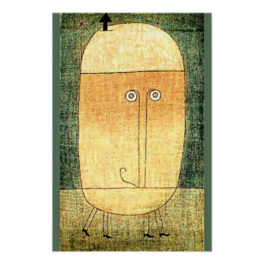 Paul Klee, Ein halbes Gesicht, Poster (Vorderseite)