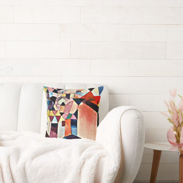 Paul Klee, Einblick in eine Stadt, Kissen (Liege)