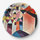 Paul Klee, Einblick in eine Stadt, Pappteller (Vorderseite)